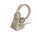 Jabra Evolve2 65, Link380a MS Stereo Stand Beige