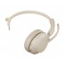 Jabra Evolve2 65, Link380a UC Mono Stand Beige [26599-889-988] - Беспроводная моно гарнитура, UC, USB-A+зарядная подставка