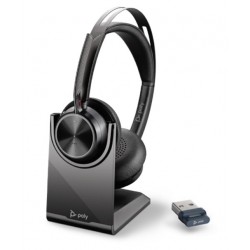 Poly VOYAGER FOCUS 2 UC [214433-01] - Bluetooth гарнитура, с зарядной подставкой, USB-C (Plantronics)